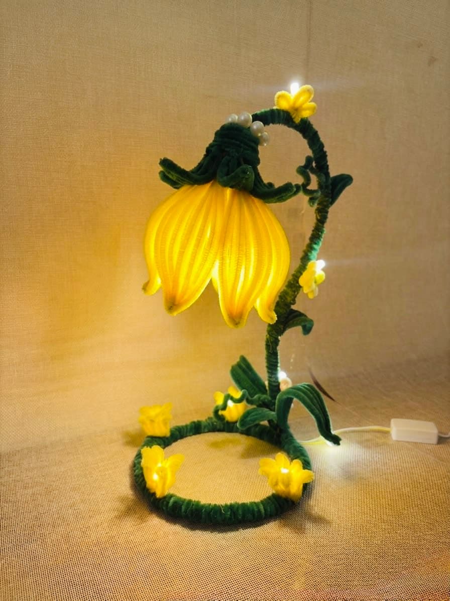 Golden Bloom LED Lamp