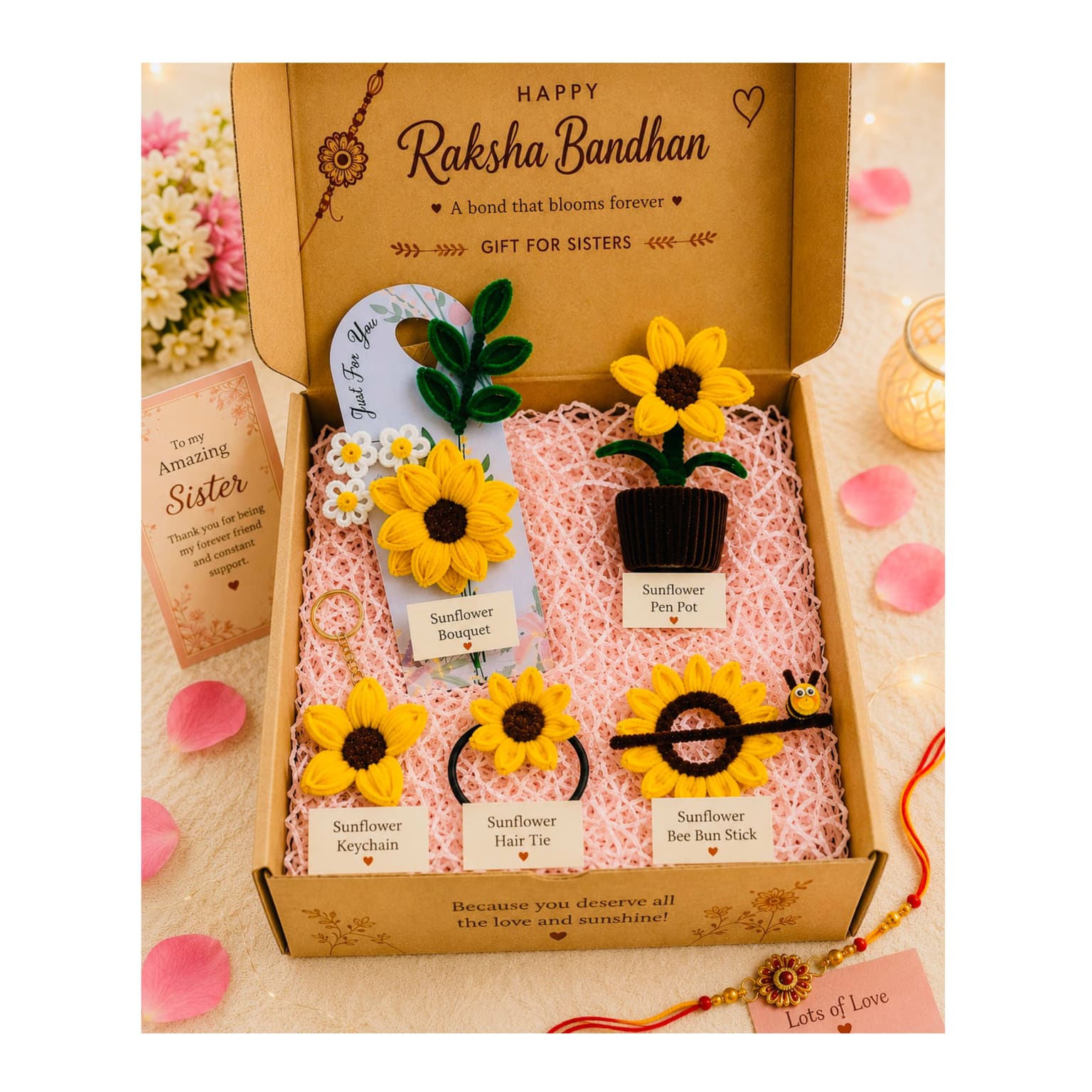 Little Sunshine for Sisters – Raksha Bandhan Gift Hamper
